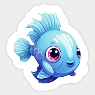 Cute cartoon fish Sticker